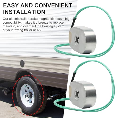 10" Electric Trailer Brake Magnet Kit Fits 3500 lbs Axles for - Product Imagery