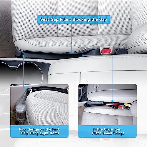 Givifive Car Seat Gap Filler Organizer 2Pack Soft Foam 3IN1 - Product Imagery