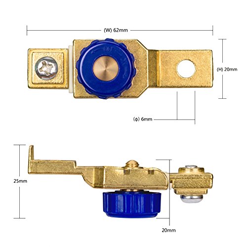 DC12V 80A Motorcycle Top Post Battery Switch, Cut Off Kill - Product Imagery