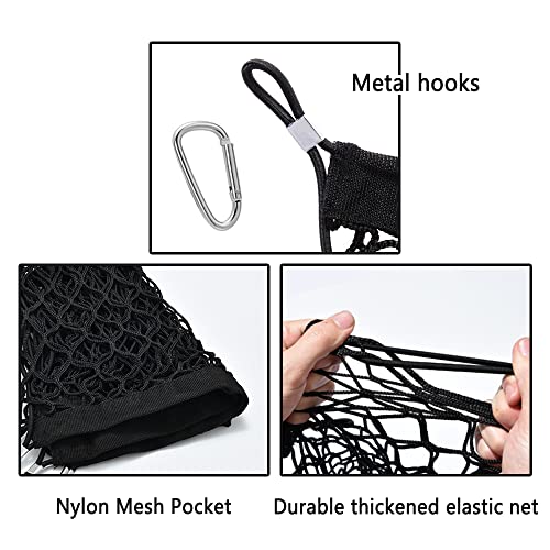 49''X16'' Truck Bed Organizer,Elastic Shrink Cargo Net Hold Many - Product Imagery