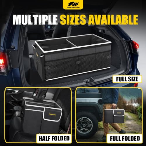 MIKKUPPA Trunk Organizer with Lid - 65L Collapsible Car Organizer - Product Imagery