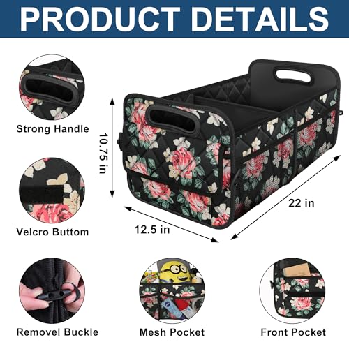 Deosk Car Trunk Organizer and Storage with Reinforced Handles - Product Imagery