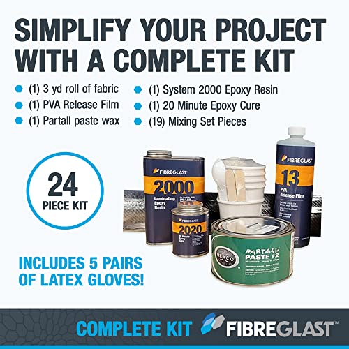 Fibre Glast All-in-1 Carbon Graphite Epoxy-Hardener Repair Kit – - Product Imagery