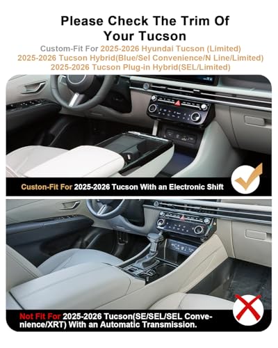 2026 Tucson Center Console Organizer - For 2025-2026 Hyundai - Product Imagery