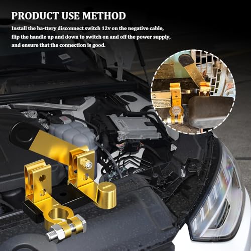 Battery Disconnect Switch, Battery Switch 12V, Top Post Knife - Product Imagery