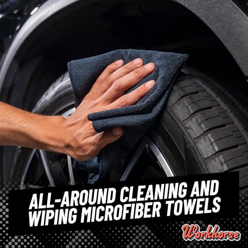 Chemical Guys, Workhorse Plush Microfiber Towels, 16 x 16 in, - Product Imagery