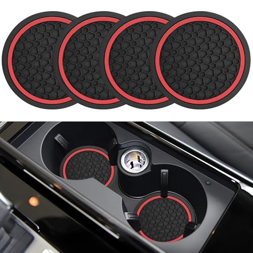 4PCS Car Cup Holder Coasters,Universal Auto Non-Slip Insert - Product Imagery