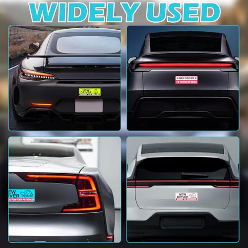 4Pcs Student Safety Warning Reflective Magnetic Stickers, - Product Imagery
