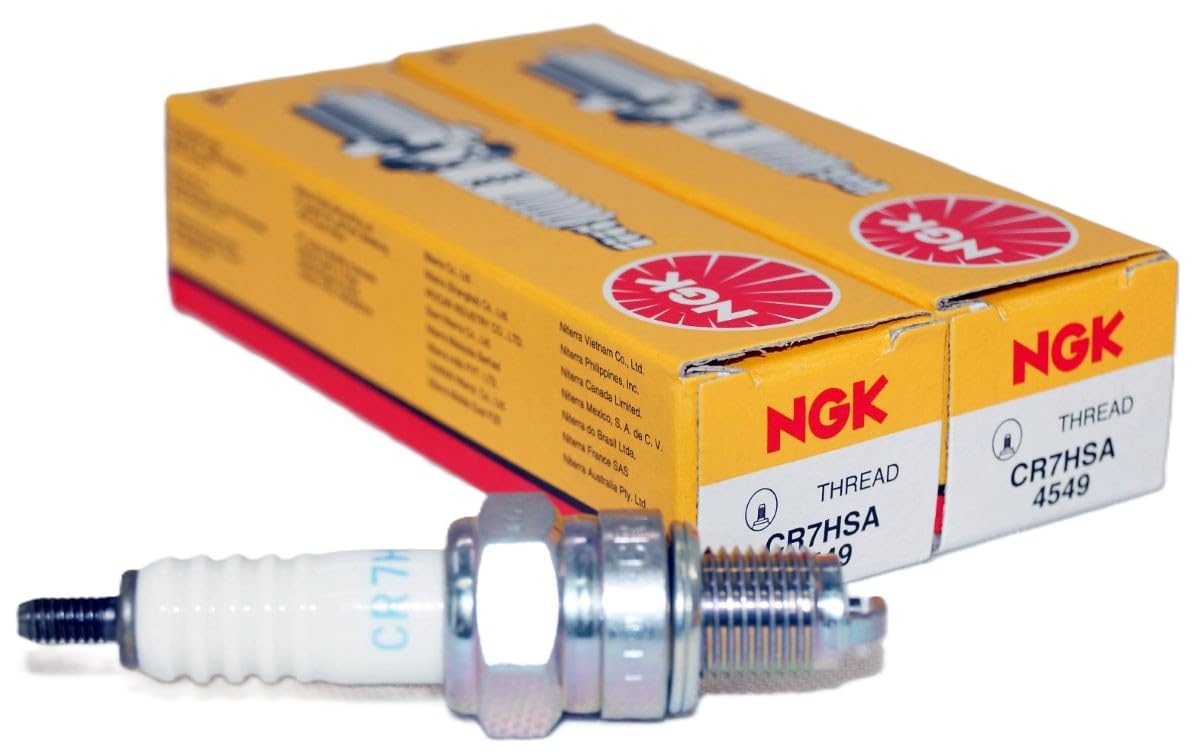 NGK 4549 Standard Nickel Spark Plugs CR7HSA Threaded Terminal, - Product Imagery