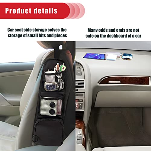 QUICTO 2PCS Car Seat Storage Hanging Bag, Multi-Pocket Seat Side - Product Imagery