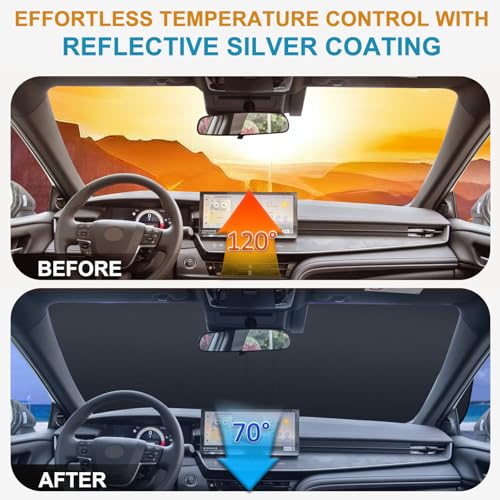 TOPINSTALL New Foldable Sunshade Compatible with 2025 2026 - Product Imagery