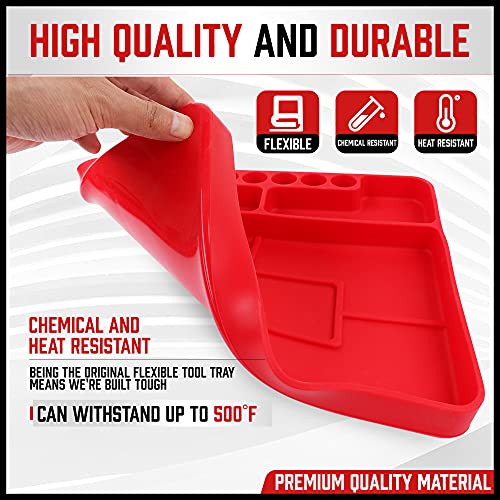 SEDY Premium Silicone Tool Tray, Automotive Non-Slip Flexible - Product Imagery
