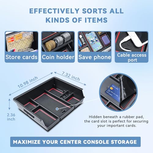 Center Console Organizer Tray for 2014-2018 Chevy Silverado/GMC - Product Imagery