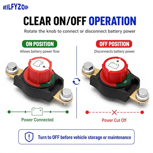 275A Side Post Battery Disconnect Switch, 12-48V DC - Product Imagery