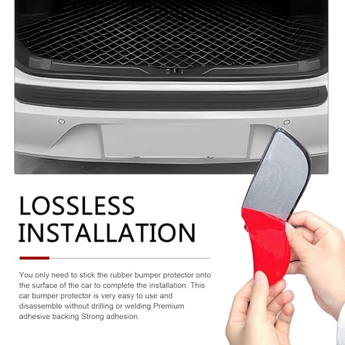 Car Rear Bumper Protector, 35" x 3.15" Rear Bumper Protector, - Product Imagery
