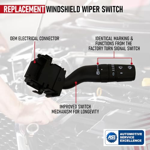 Windshield Wiper/Turn Signal Switch - Compatible with Ford, - Product Imagery