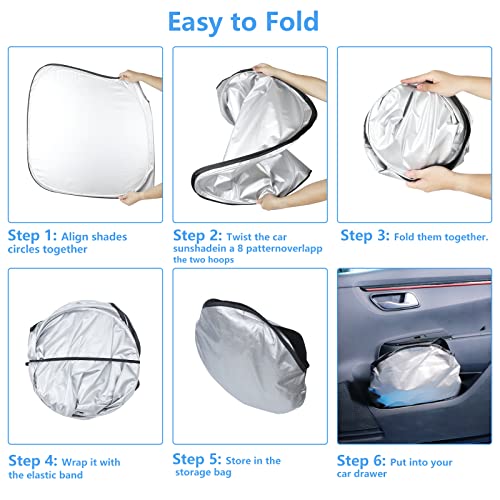 Windshield Sun Shade Car Sunshade Accessories for Honda Civic - Product Imagery