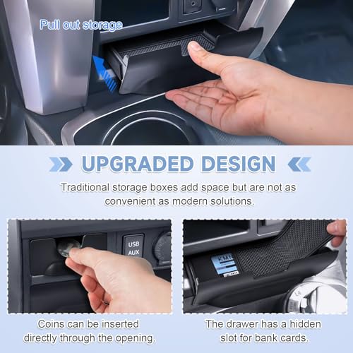 4Runner Cubby Drawer for Toyota 4Runner 2014-2023 2024 Center - Product Imagery