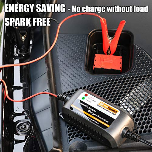 MOTOPOWER MP00206A 12V 1.5Amp Automatic Battery Charger, Battery - Product Imagery