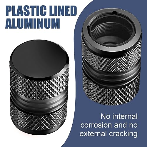 Tire Valve Stem Caps - 4 Pack Anti-Corrosion Premium Anodized - Product Imagery