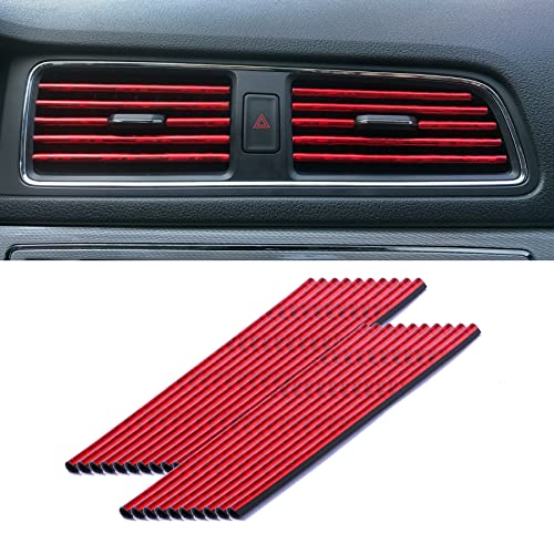 LivTee 20 Pieces Car Air Conditioner Decoration Strip for Vent - Product Imagery