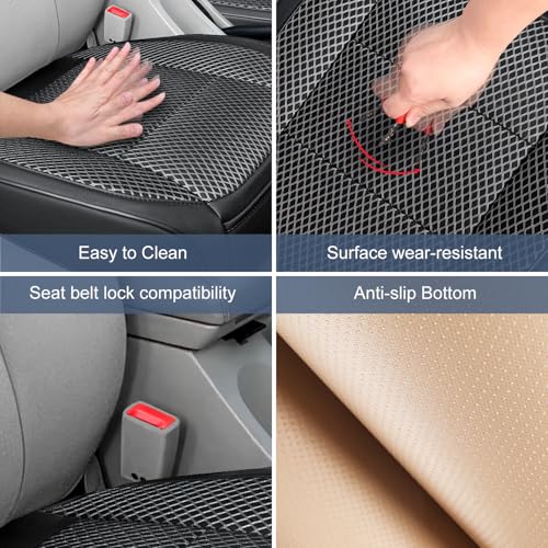 1 Pack Black Ventilated Bottom Car Seat Cover - Product Imagery