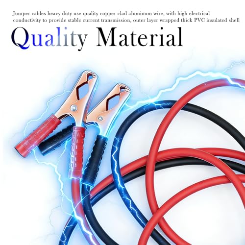 67" Car Jumper Cables Heavy Duty,Jumper Cables for Car Battery - Product Imagery