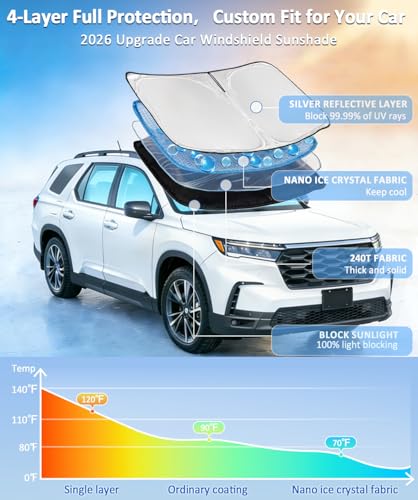 for Hyundai Sonata 2020-2025 2026 Sun Shade Sunshade Windshield - Product Imagery