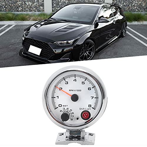 Tachometer, Chrome Bracket Car Tachometer Functional with Users - Product Imagery