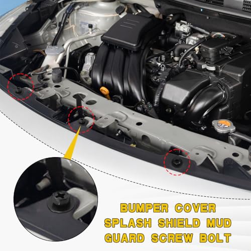10PCS Car Fender Liner Screw Bolt, Bumper Screws, Bumper Cover - Product Imagery