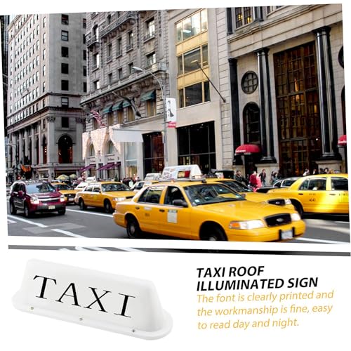 Taxi Sign Cab Top Light Roof Driver with USB Rechargeable - Product Imagery