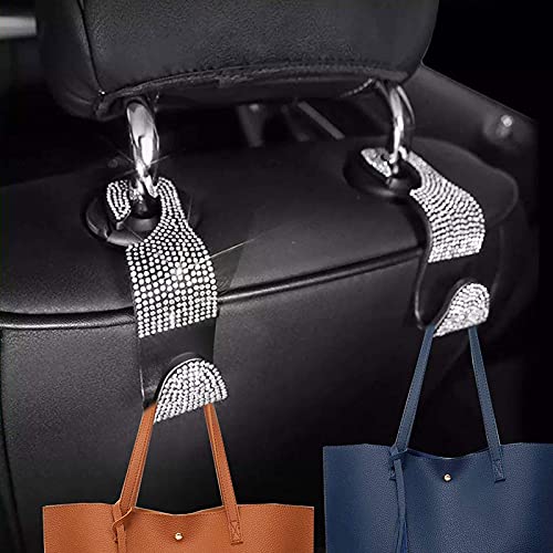Silver Rearview Mirror Bling Cover,Rhinestone Rear View Mirror - Product Imagery