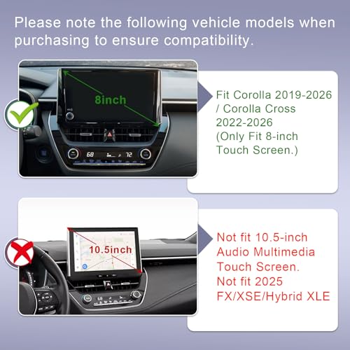 RUNROAD Dashboard Tray For 2019-2026 Toyota Corolla / 2022-26 - Product Imagery