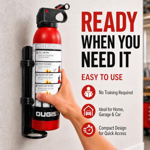 Small Fire Extinguisher for Home & Car – (2-Pack, 1.32lb Each) - Product Imagery