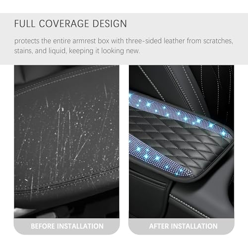 IHOTDER Bling Rhinestones Center Console Covers for - Product Imagery