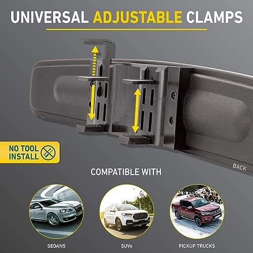 Goodyear Super Wide 17 Inch Panoramic Rear View Car Mirror, - Product Imagery