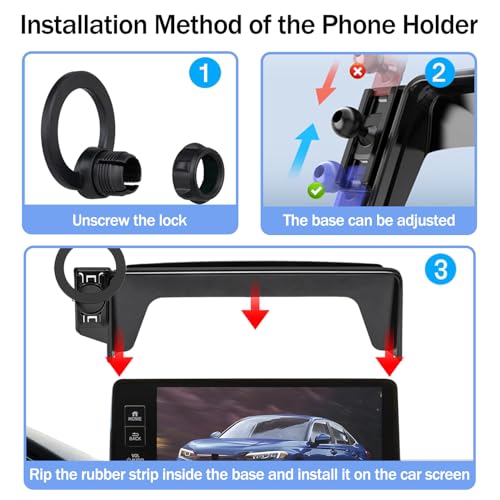 Magnetic Phone Holder for Honda Civic 2026 2025 2024 2023 2022 - Product Imagery
