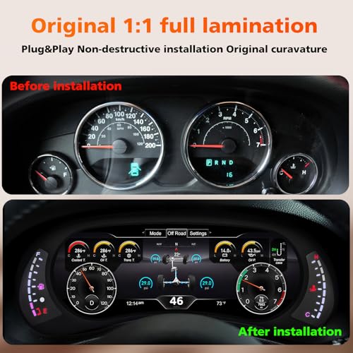 12.3”HD screen1920*720 Digital Instrument Cluster Display for - Product Imagery