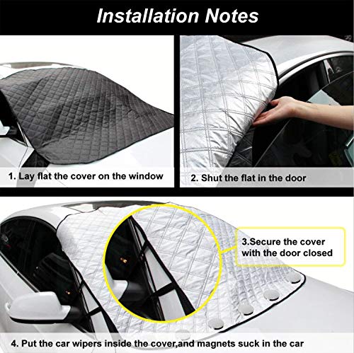 Car Windshield Cover Sun Shade,All Weather Windshield Sunshade - Product Imagery