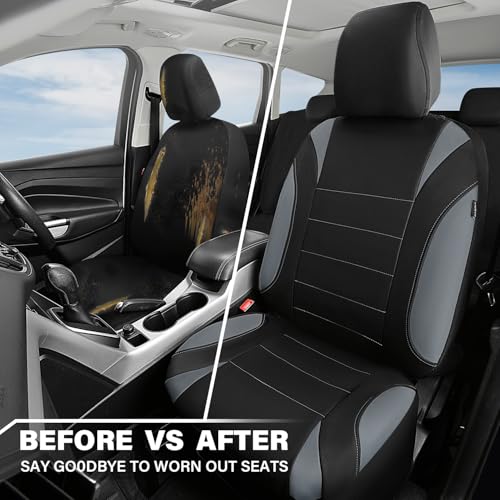 CAR PASS Waterproof Car Seat Covers Front Seats Only with 5mm - Product Imagery
