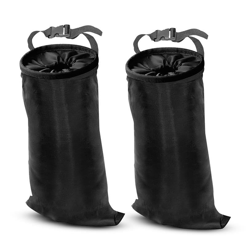 EcoNour 2 Pack Car Trash Bag | Washable Back Seat Hanging Bag - Product Imagery