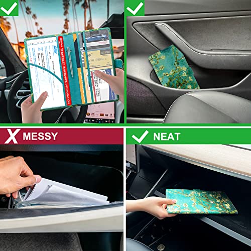 RSAquar Car Registration and Insurance Holder, Vehicle Glove Box - Product Imagery