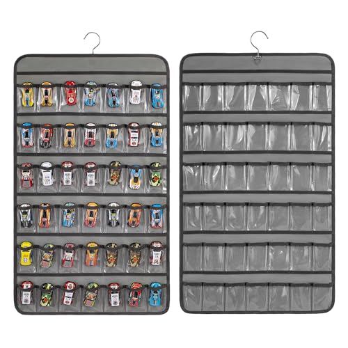 Toy Cars Wheels Storage Holder Matchbox Cars Organizer Dual - Product Imagery