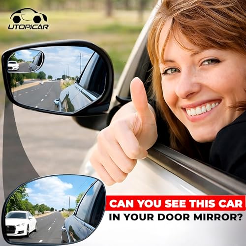 Blind Spot Convex Car Mirror - Rearview Accessories for Car - Product Imagery