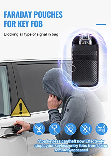lanpard Faraday Pouch for Car Keys, Faraday Bag, Car RFID Signal - Product Imagery