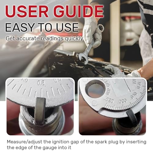 Spark Plug Gapper,Spark Plug Measuring Tool,Scaled from .020" to - Product Imagery