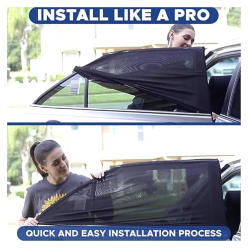 EcoNour Car Window Screen for Toyota Corolla (2020-2026) 2 Pack - Product Imagery