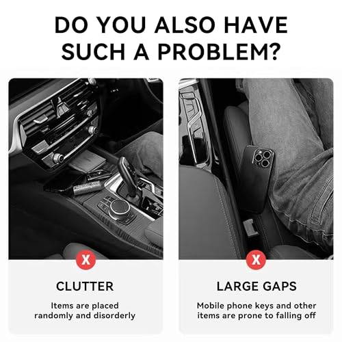 2PCS Universal Car Seat Gap Filler,2 in 1 Seat Storage Organizer - Product Imagery