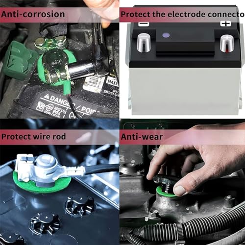 BESULEN 10PCS Car Battery Post Terminal Shims with 12PCS - Product Imagery