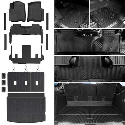 Floor Mats for Chevy Suburban/GMC Yukon XL/Escalade ESV 2021-2026 - Product Imagery
